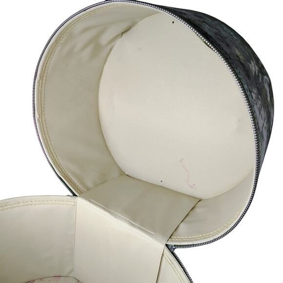 1960s MOD Air-Lander Green Fashion Wig Case Tote Full Zip Around Top Handle GUC - Picture 7 of 14